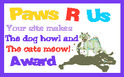 Paws R Us Award