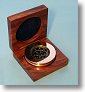 Stanley London® Brass Paperweight Compasses or Chart Compasses with Hardwood Cases.