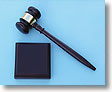 Wood Gavel with Square Block
