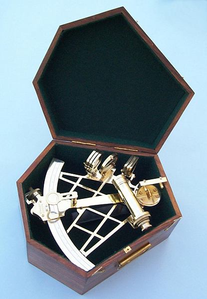 Stanley London 8-inch sextant in box