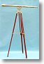 Stanley London® Premium Quality 44-inch Clear Coated Brass Harbormaster Telescope on a Mahogany Tripod