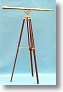 Stanley London Premium Quality 44-inch Clear Coated Brass Harbormaster Telescope on a Mahogany Tripod